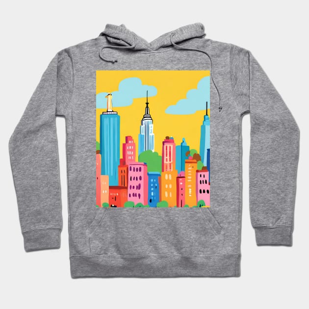 Travel to NewYork,USA ,Brafdesign Hoodie by Brafdesign